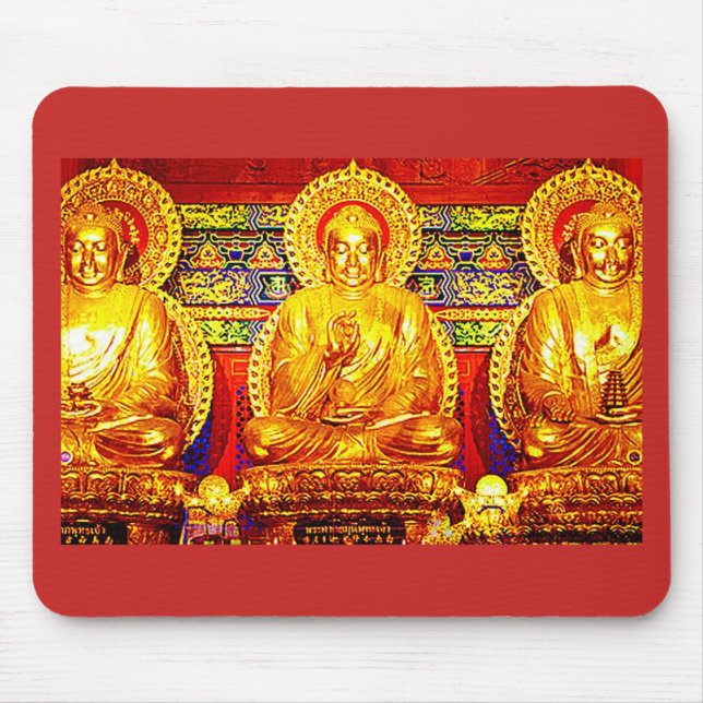BUDDHA-TECHNOLOGIE-AUFLAGE-COMPUTER MOUSEPAD (Vorne)