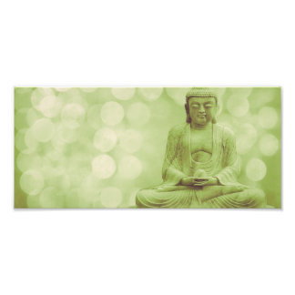 buddha the light (light green) fotodruck