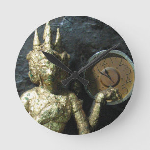 Buddha Time ... Thailand Runde Wanduhr