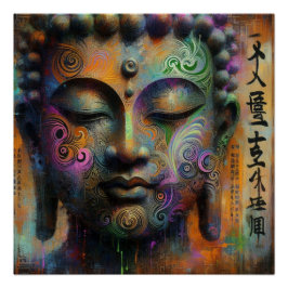 BUDDHA TRANSCENDENTAL ART #1 POSTER