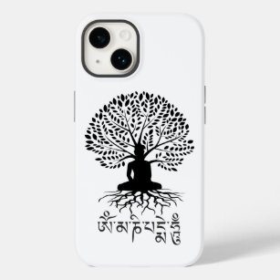 Buddha Tree of Life Om Mani Padme Hum Mantra Case-Mate iPhone 14 Hülle