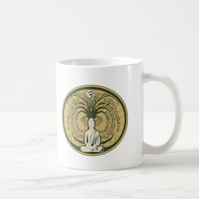 Buddha unter dem Bodhi Baum Kaffeetasse (Rechts)