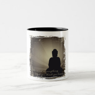 Buddha-Verstand ist alles Zweifarbige Tasse