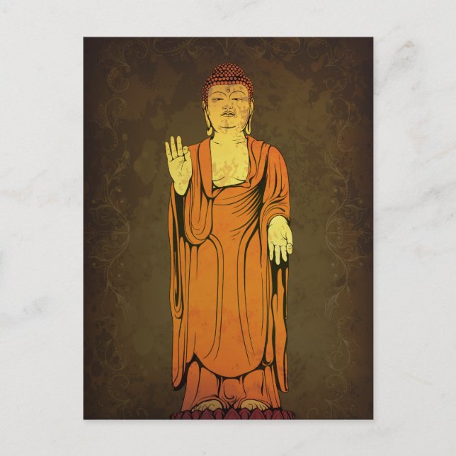 Buddha Vitarka Mudra Postkarte (Vorderseite)