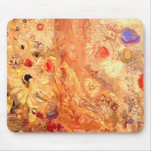 Buddha von Symbolist Painter Odilon Redon Mousepad
