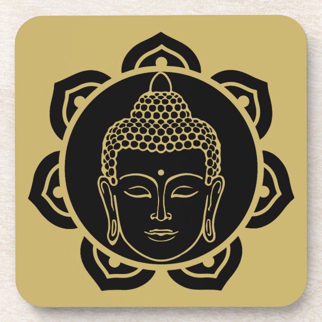 Buddha Wall Art Decor Chakra Dekor Getränkeuntersetzer (Vorderseite)