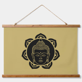 Buddha Wall Art Decor Chakra Dekor Wandteppich Mit Holzrahmen