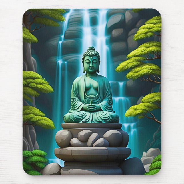Buddha Waterfall Mousepad (Vorne)