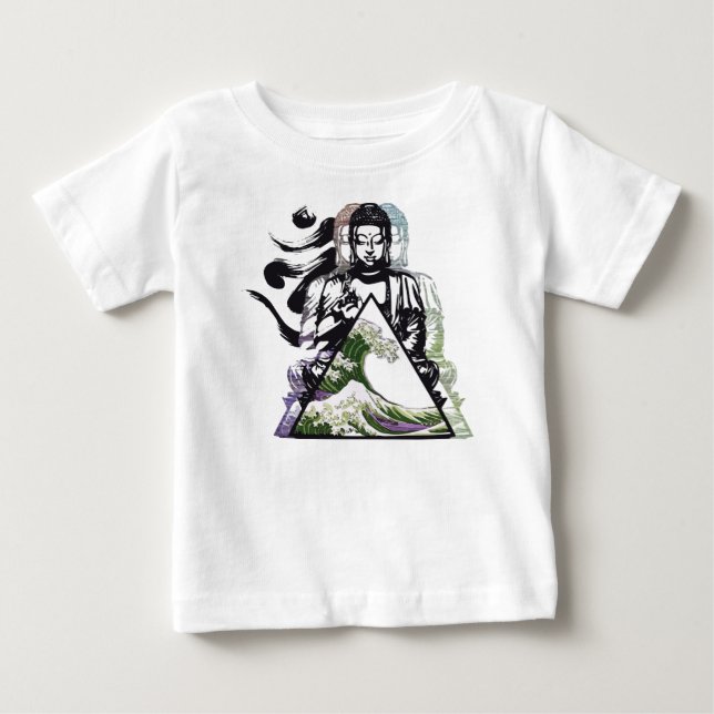 Buddha-Welle 2 Baby T-shirt (Vorderseite)