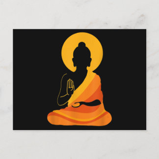 Buddha YingYang Zen Yoga, Relax, Enjoy Life Postkarte