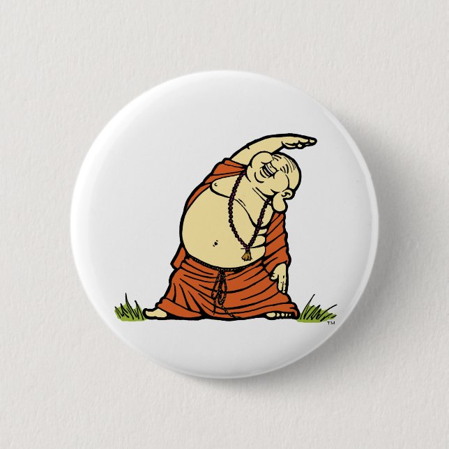 Buddha-Yoga-Ausdehnungs-Knopf Button (Vorderseite)