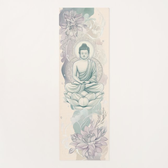 Buddha Yoga Mat für Yoga und Meditation Yogamatte (Vorderseite)