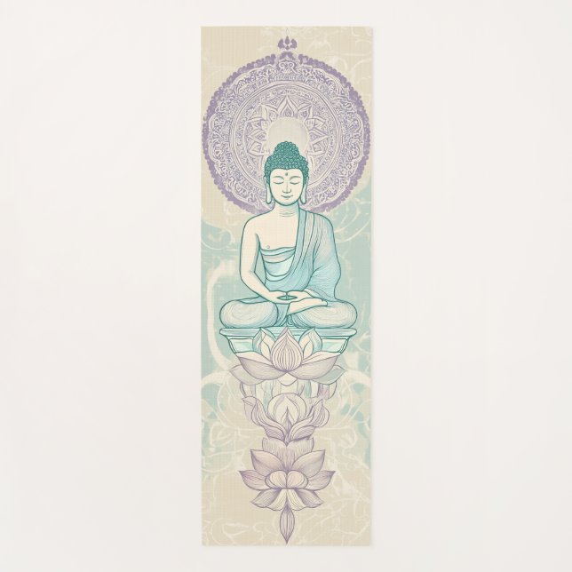 Buddha Yoga Mat - Perfekt für Meditation Yogamatte (Vorderseite)