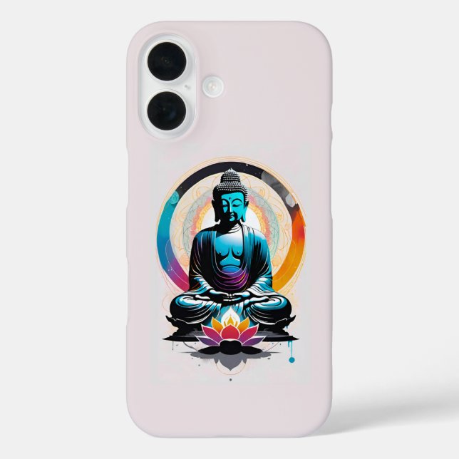 Buddha Zen Art iPhone 16 Hülle (Rückseite)