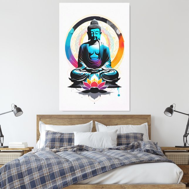 Buddha Zen Art Leinwanddruck (Insitu (Schlafzimmer))