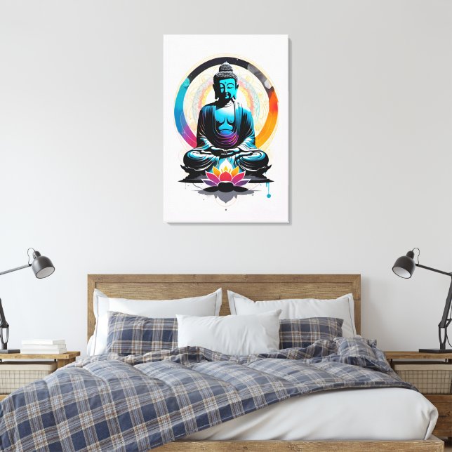 Buddha Zen Art Leinwanddruck (Insitu (Schlafzimmer))