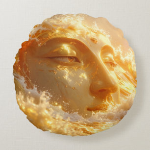 BUDDHA - ZEN-BUDDHISMUS RUNDES KISSEN