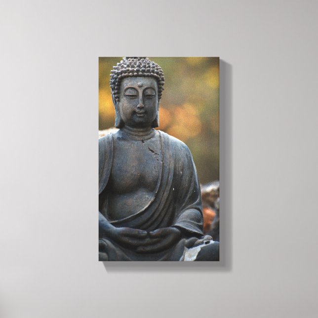 Buddha Zen Garden Peace Canvas Print Leinwanddruck (Vorderseite)