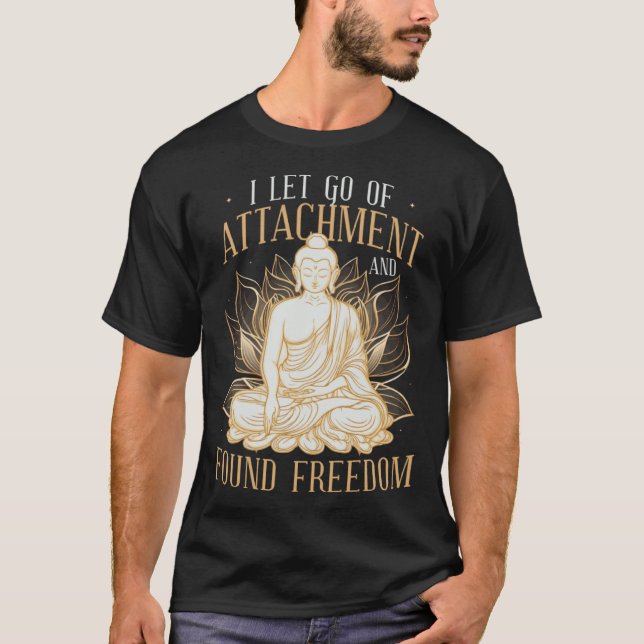 Buddha Zen Hinduismus Spirituelle Meditation Yoga T-Shirt (Vorderseite)