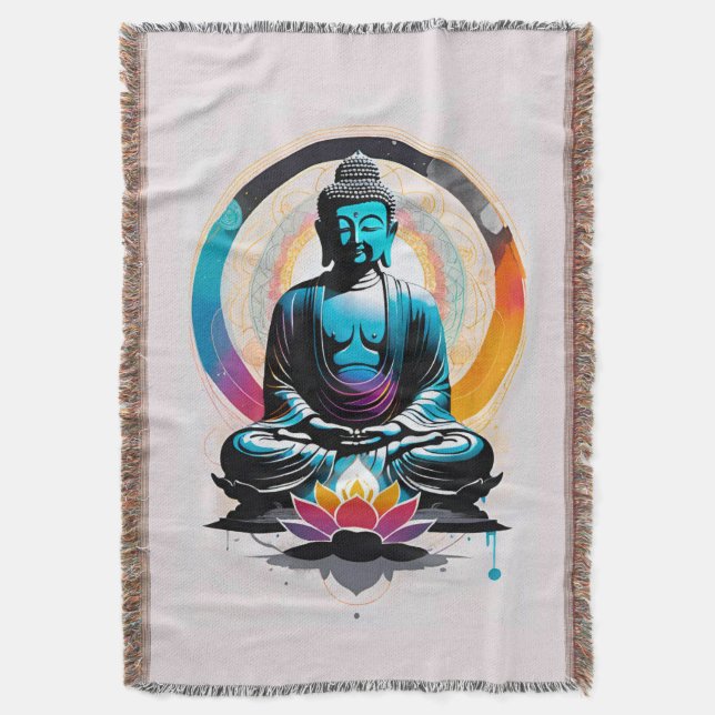 Buddha Zen Kunst  Decke (Vorderseite Vertikal)
