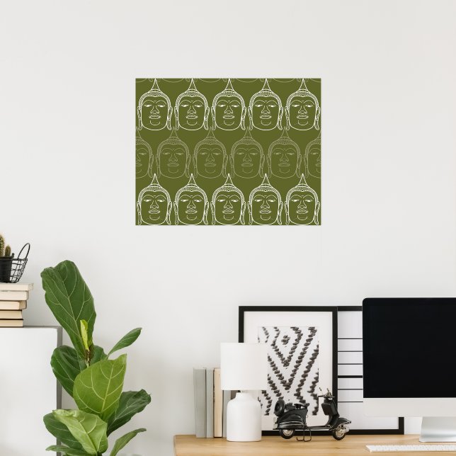 Buddha Zen Modernes Muster Custom Poster (Heimbüro)