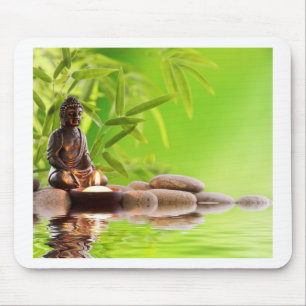 Buddha Zen Ruhe Garten Mousepad