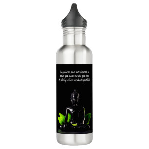 Buddha Zitat 4 Wasserflaschen