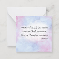 *~ Buddha Zitat Inspiration AP62 Note Card