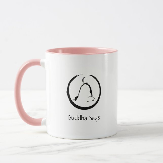 Buddha Zitat-Kaffee Tasse (Links)