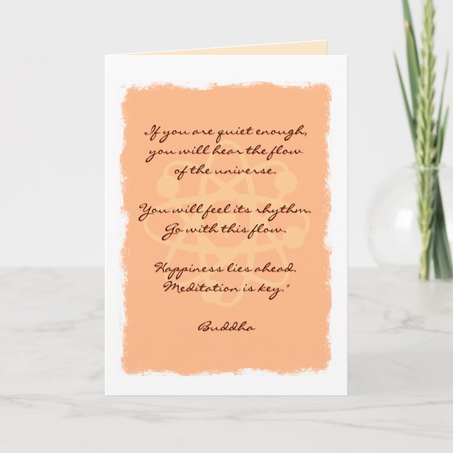 Buddha Zitat Karte (Vorderseite)