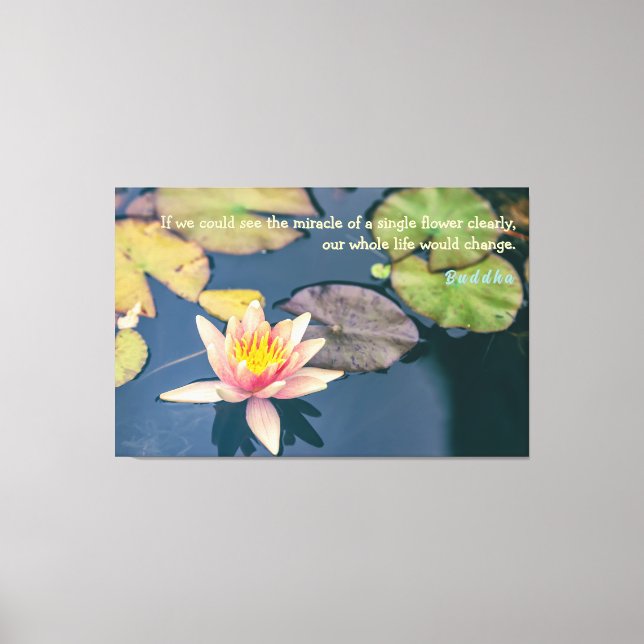 Buddha Zitat Leinwanddruck (Vorderseite)