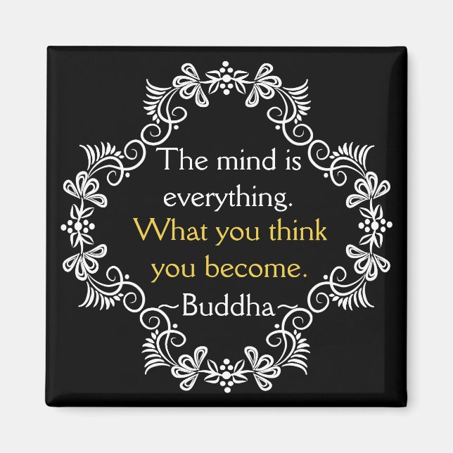 Buddha Zitat: motivierend Gedanken Magnet (Vorne)