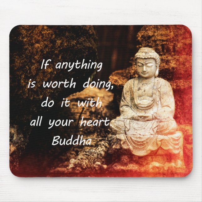 Buddha-Zitat Mousepad (Vorne)
