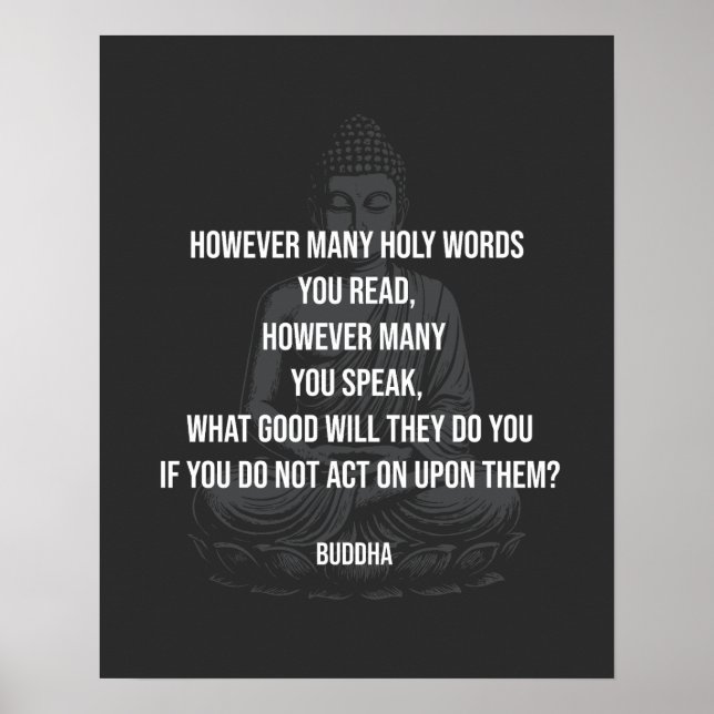 Buddha-Zitat Poster (Vorne)