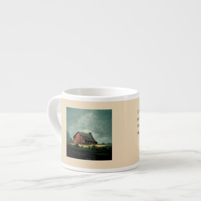 Buddha Zitat: Veränderung sehen lässt Leid Espressotasse (Vorderseite Links)