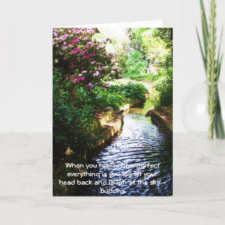 Buddha Zitat - Wenn Sie erkennen, wie perfekt..... Karte