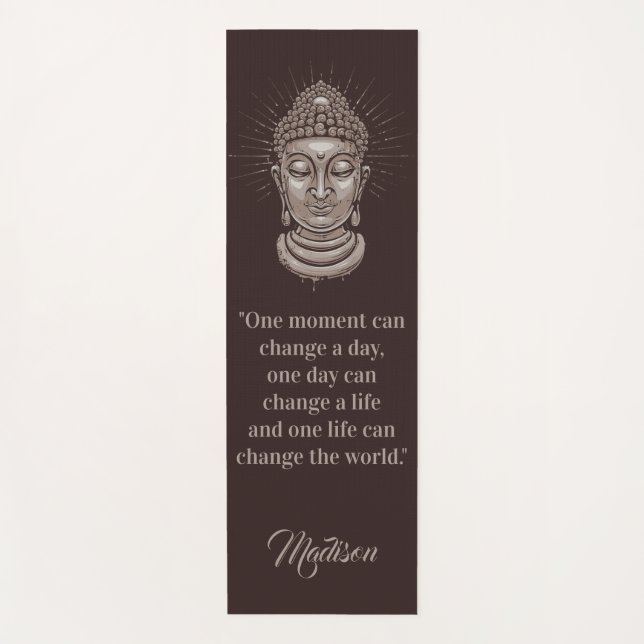 Buddha zitiert umschaltbare Yogamatte des (Vorderseite)