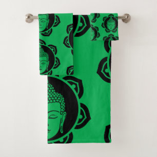 Buddha Zuhause und Leben Badhandtuch Set