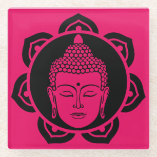 Buddha Zuhause und Leben Glasuntersetzer