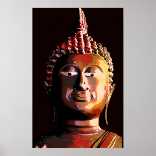Buddhabronzefarbplakat Poster (Vorne)