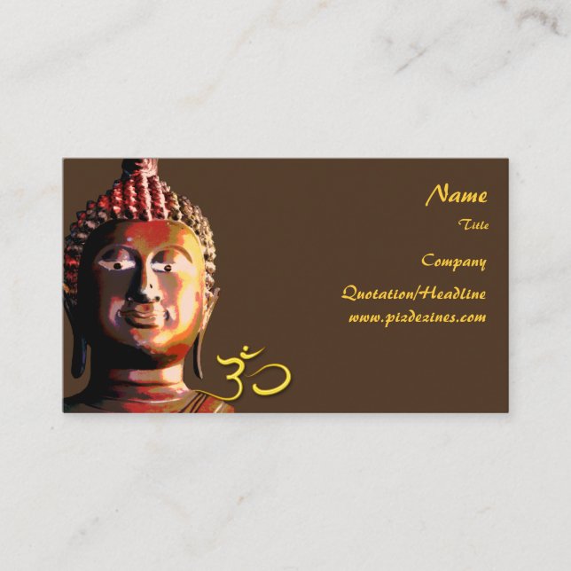 Buddhas Business Card, Holistische Heilmittel Visitenkarte (Vorderseite)