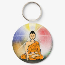 Buddhas Erleuchtung & Dharma Wheel Schlüsselanhäng