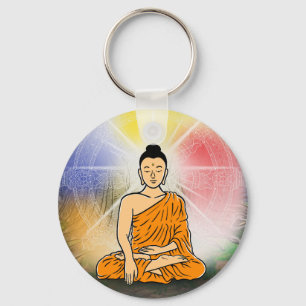 Buddhas Erleuchtung & Dharma Wheel Schlüsselanhäng Schlüsselanhänger