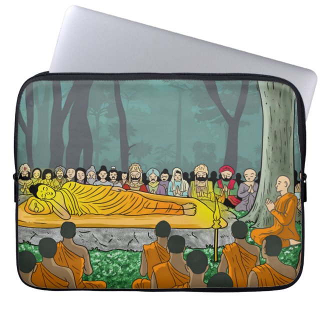 Buddhas letztes Nirvana-Laptop-Sieb Laptopschutzhülle (Vorderseite)