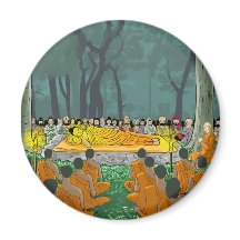 Buddhas letztes Nirvana-Magnet