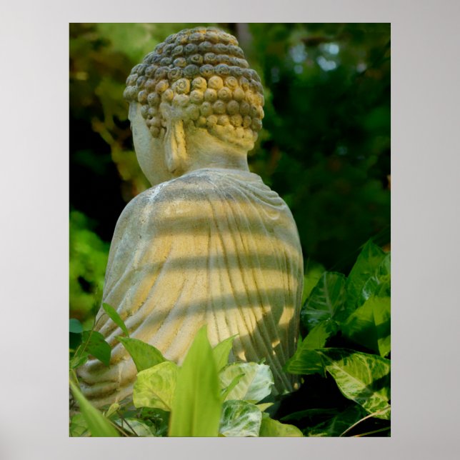 Buddhas Rücken Poster (Vorne)