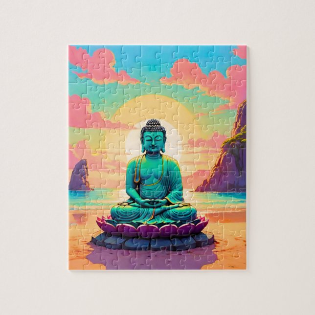 Buddhas Sonnenuntergangsreflexion (Vertikal)