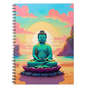 Buddhas Sonnenuntergangsreflexion Notizblock