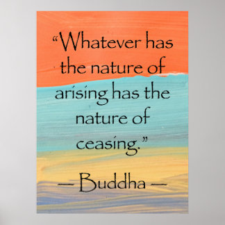 Buddhas wirkliche inspirierende Quotentypografie Poster