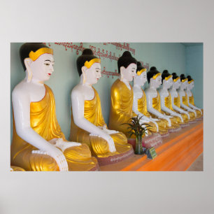 Buddhastatuen in Umin Thounzeh Poster